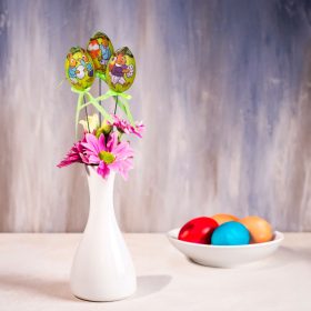   Húsvéti dekoráció - tojás szett - leszúrható - 21 cm - 6 db / csomag (CMK-7475)