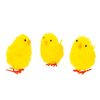 Húsvéti dekoráció - csibe szett - sárga - 6,7 x 5 cm - 3 db / csomag (CMK-7893)