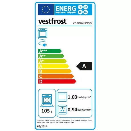 Vestfrost VC-993WNPIBG tűzhely elektromos