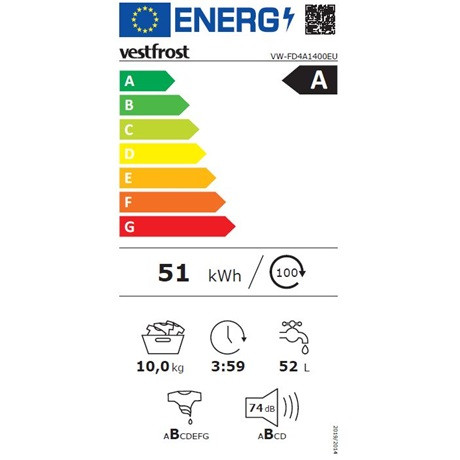 Vestfrost VW-FD4A1400PL mosógép elöltöltős