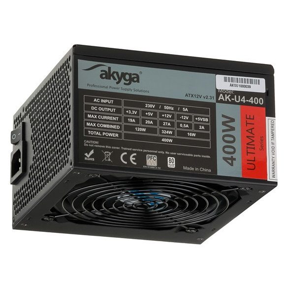 Akyga 400W - Ultimate - 12cm - 80+ Bronze - AK-U4-400