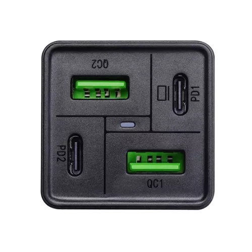 Akyga AK-CH-17 töltő - 2x USB-A + 2x USB-C PD 5-20 V / max.3.25 A 65W