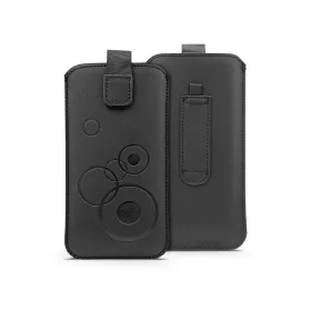   DECO univerzális kihúzható telefontok - Apple iPhone 13 Pro Max/ 12 Pro Max/ Samsung Note 8/A20s/A71/A52 4G/5G /S21+/Xiaomi Redmi Note 10/10s/10 5G - fekete