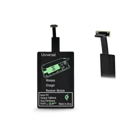   Micro USB Qi adapter vezeték nélküli töltő állomáshoz - Type-A - fekete