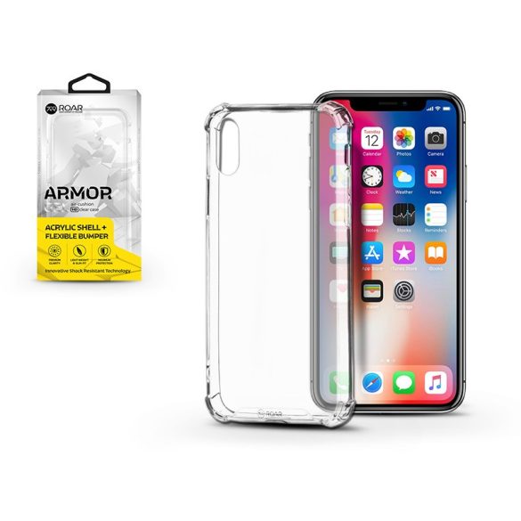 Apple iPhone X/XS szilikon hátlap - Roar Armor Gel - átlátszó