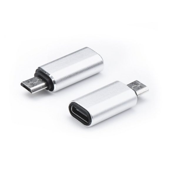 USB Type-C - micro USB adapter - ezüst