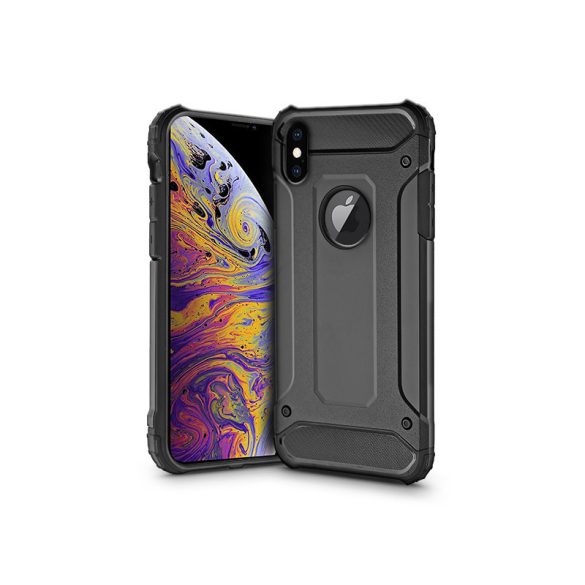 Apple iPhone XS Max ütésálló hátlap - Armor - fekete