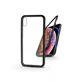   Apple iPhone XS mágneses, 2 részes hátlap előlapi üveg nélkül - Magneto - fekete
