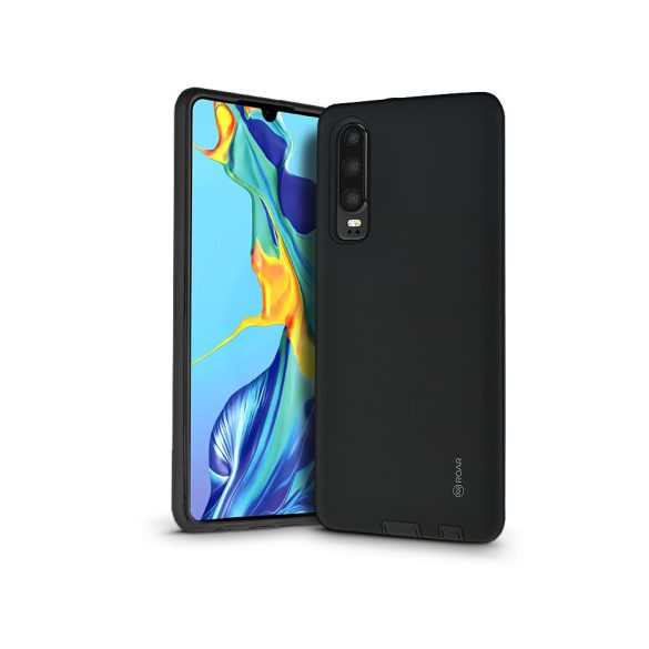 Huawei P30 ütésálló hátlap - Roar Rico Hybrid - fekete