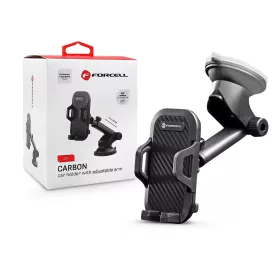   Forcell univerzális műszerfalra/szélvédőre helyezhető PDA/GSM autós tartó -     Forcell A151 Carbon Car Holder 14 cm - fekete
