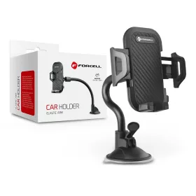   Forcell univerzális műszerfalra/szélvédőre helyezhető PDA/GSM autós tartó -     Forcell Carbon Car Holder 17 cm - fekete