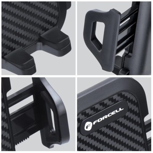 Forcell univerzális műszerfalra/szélvédőre helyezhető PDA/GSM autós tartó -     Forcell Carbon Car Holder 17 cm - fekete