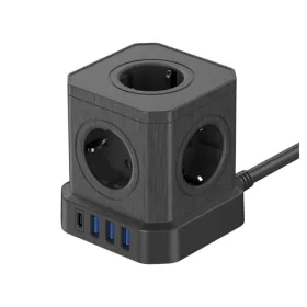 Newell NL4387 hub 9in1 gan, fekete
