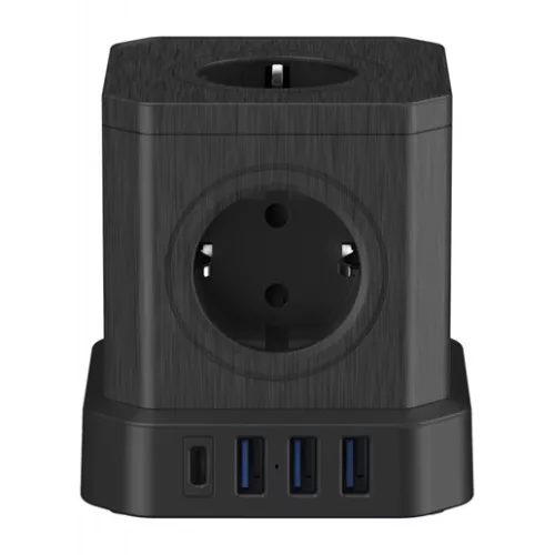 Newell NL4387 hub 9in1 gan, fekete