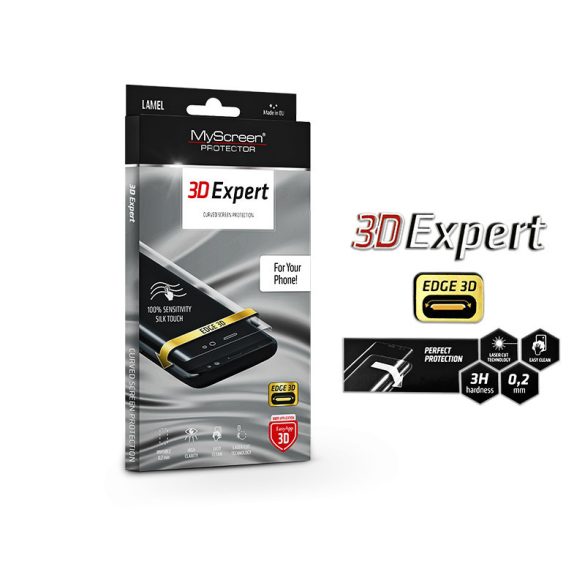 Samsung N970F Galaxy Note 10 hajlított képernyővédő fólia - MyScreen Protector 3D Expert Full Screen 0.2 mm - átlátszó