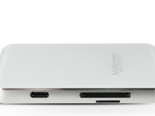 USB Type-C - 2xUSB 3.0 + Type-C + PD + kártyaolvasó elosztó/adapter - MyScreen Protector 6 in 1 Mult-Funktion Hub - fehér