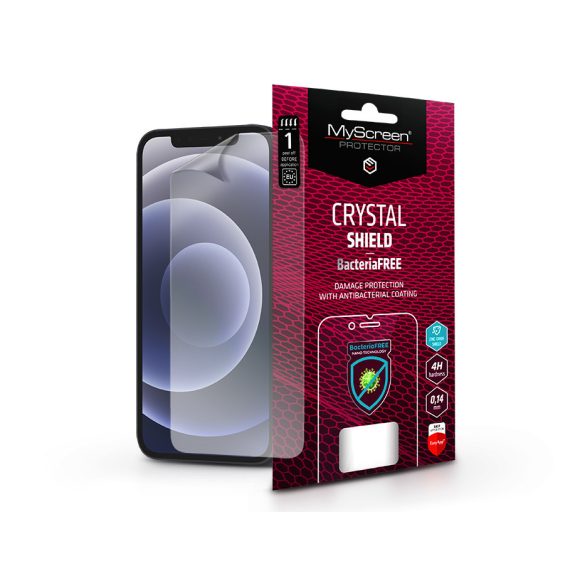 Apple iPhone 12/12 Pro képernyővédő fólia - MyScreen Protector Crystal Shield   BacteriaFree - 1 db/csomag - átlátszó