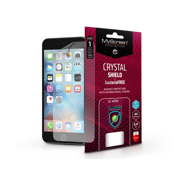 Apple iPhone 6/6S képernyővédő fólia - MyScreen Protector Crystal Shield BacteriaFree - 1 db/csomag - átlátszó