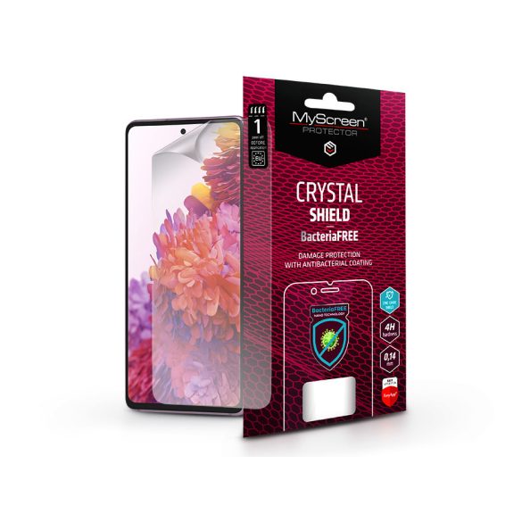 Samsung G780F Galaxy S20 FE/S20 FE 5G képernyővédő fólia - MyScreen Protector   Crystal Shield BacteriaFree - 1 db/csomag - átlátszó
