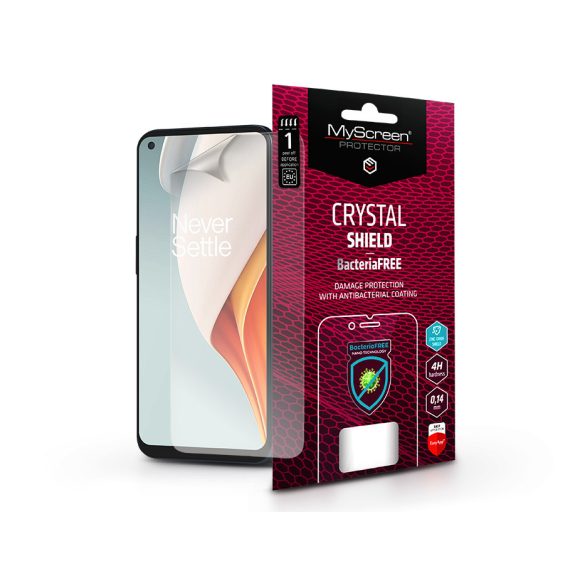 OnePlus Nord N100 képernyővédő fólia - MyScreen Protector Crystal Shield BacteriaFree - 1 db/csomag - átlátszó