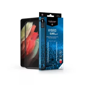   Samsung G998F Galaxy S21 Ultra rugalmas üveg képernyővédő fólia ívelt kijelzőhöz- MyScreen Protector Hybrid Glass Edge3D - fekete