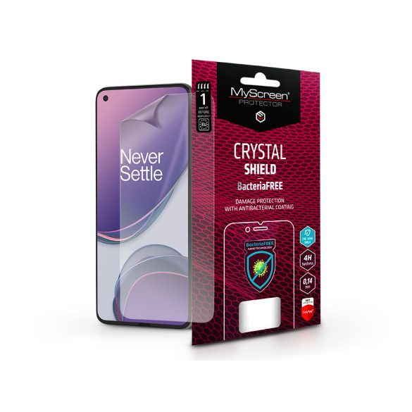 OnePlus 8T képernyővédő fólia - MyScreen Protector Crystal Shield BacteriaFree -1 db/csomag - átlátszó