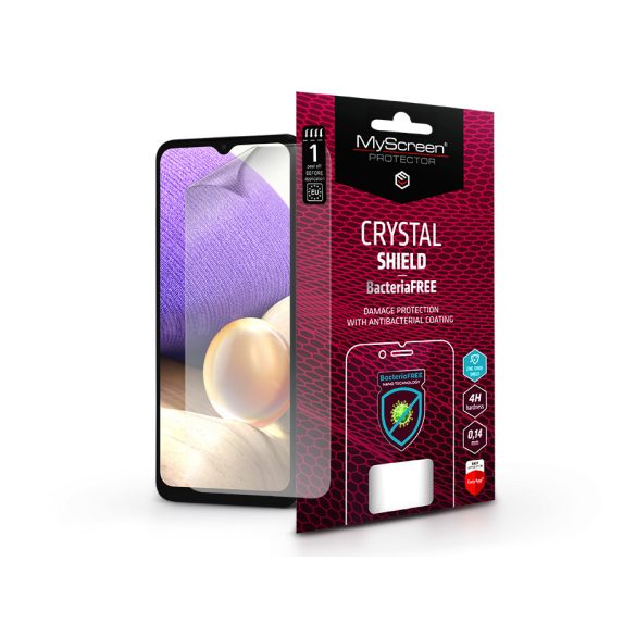 Samsung A326B Galaxy A32 5G képernyővédő fólia - MyScreen Protector Crystal     Shield BacteriaFree - 1 db/csomag - átlátszó