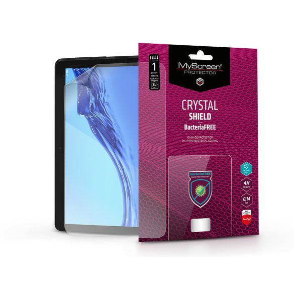 Huawei MediaPad T5 10.1 képernyővédő fólia - MyScreen Protector Crystal Shield  BacteriaFree - 1 db/csomag - átlátszó