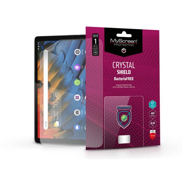 Lenovo Yoga Smart Tab 10.1 YT-X705 Wifi képernyővédő fólia - MyScreen Protector Crystal Shield BacteriaFree - 1 db/csomag - átlátszó