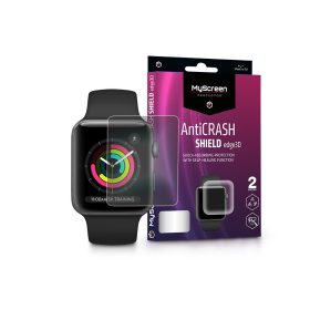   Apple Watch Series 3 (42 mm) ütésálló képernyővédő fólia - MyScreen Protector AntiCrash Shield Edge3D - 2 db/csomag - átlátszó