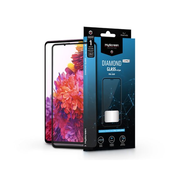 Samsung G780F Galaxy S20 FE/S20 FE 5G edzett üveg képernyővédő fólia - MyScreen Protector Diamond Glass Lite Edge2.5D Full Glue - fekete