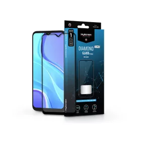   Xiaomi Redmi 9 edzett üveg képernyővédő fólia - MyScreen Protector Diamond GlassLite Edge2.5D Full Glue - fekete