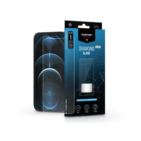   Apple iPhone 12 Pro Max edzett üveg képernyővédő fólia - MyScreen Protector Diamond Glass Lite Full Glue - átlátszó