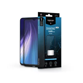   Xiaomi Redmi Note 8 edzett üveg képernyővédő fólia - MyScreen Protector Diamond Glass Lite Edge2.5D Full Glue - fekete