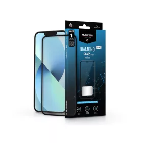   Apple iPhone 13 Mini edzett üveg képernyővédő fólia - MyScreen Protector DiamondGlass Lite Edge2.5D Full Glue - fekete