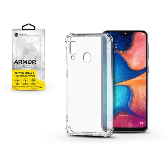 Samsung A202F Galaxy A20e szilikon hátlap - Roar Armor Gel - átlátszó