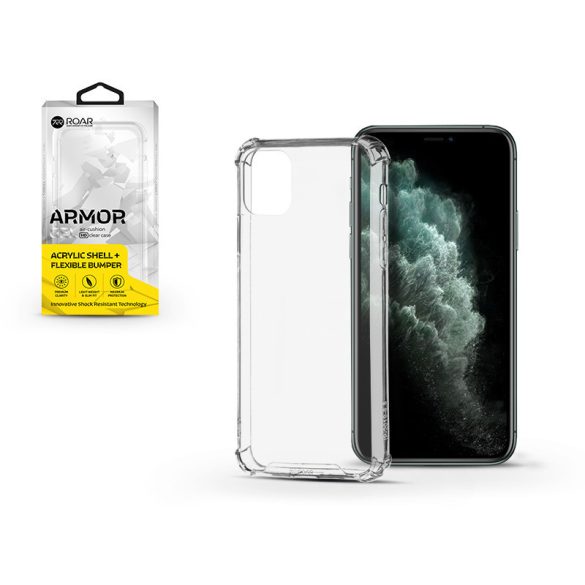 Apple iPhone 11 Pro Max szilikon hátlap - Roar Armor Gel - átlátszó