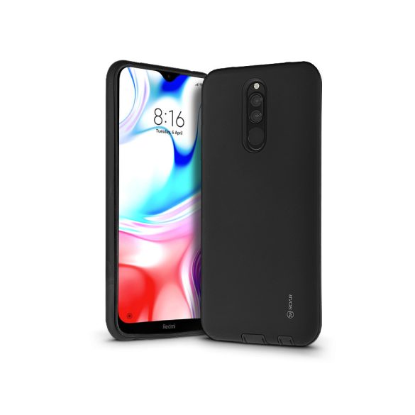 Xiaomi Redmi 8 ütésálló hátlap - Roar Rico Hybrid - fekete