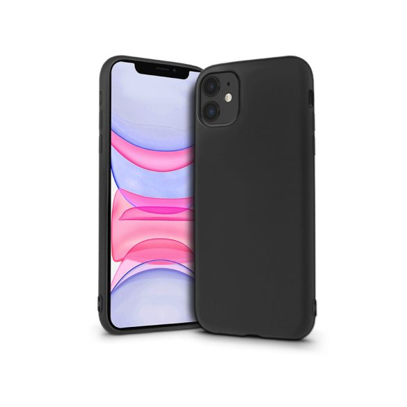 Apple iPhone 11 szilikon hátlap - Soft Premium - fekete