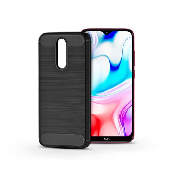 Xiaomi Redmi 8 szilikon hátlap - Carbon - fekete