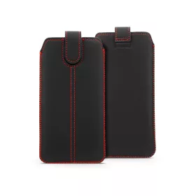   ULTRASLIM univerzális kihúzható telefontok - Apple iPhone 12 / 12 PRO / Samsung Xcover 5/ S21 5G/ Note/Note 2/Note 3 - fekete