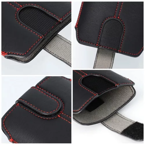 ULTRASLIM univerzális kihúzható telefontok - Apple iPhone 12 / 12 PRO / Samsung Xcover 5/ S21 5G/ Note/Note 2/Note 3 - fekete