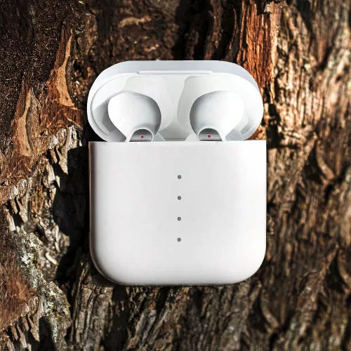 TWS Bluetooth sztereó headset v5.0 + töltőtok - EP-037 True Wireless Earphones -fehér
