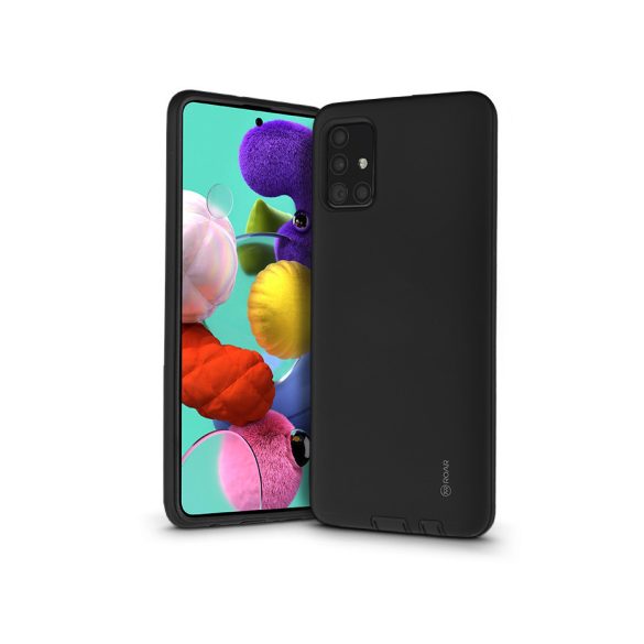 Samsung A515F Galaxy A51 ütésálló hátlap - Roar Rico Hybrid - fekete