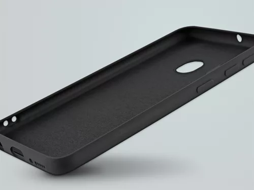 Samsung A715F Galaxy A71 szilikon hátlap - Soft Premium - fekete