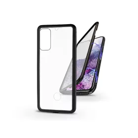   Samsung G980F Galaxy S20 mágneses, 2 részes hátlap előlapi üveggel - Magneto 360 - fekete