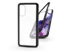 Samsung G980F Galaxy S20 mágneses, 2 részes hátlap előlapi üveg nélkül - Magneto- fekete