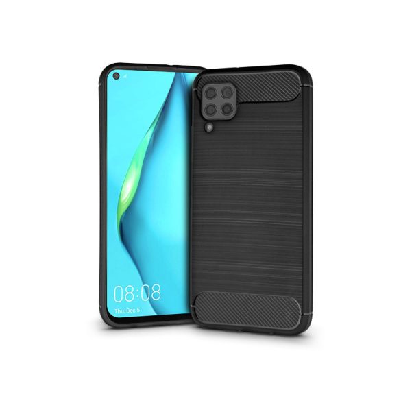 Huawei P40 Lite szilikon hátlap - Carbon - fekete