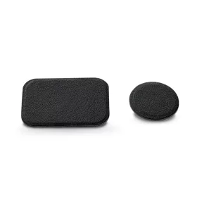   Fém ellenlapka darab mágneses autós tartóhoz - Badge for Magnet Car Holder      Leather - 1+1 db/csomag - fekete (ECO csomagolás)