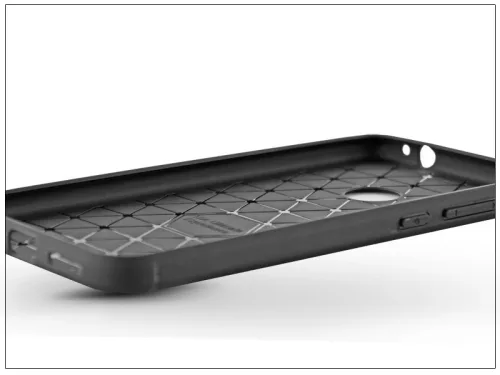 Samsung A217F Galaxy A21s szilikon hátlap - Carbon - fekete